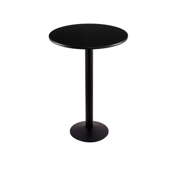 Holland Bar Stool Co 36" 214 Black Table, 24" dia. Top - 214-1636BW24R