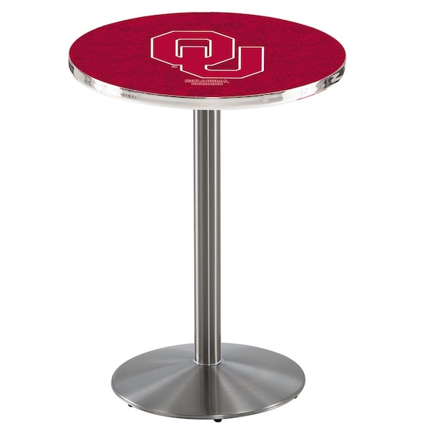 Holland Bar Stool Co 42" Stainless Steel Oklahoma Pub Table - L214S4228OKLHMA