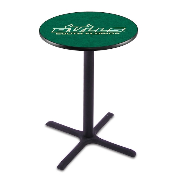 Holland Bar Stool Co 42" Blk Wrinkle South Florida Pub Table, 36" dia. Top - L211B4236SOUFLA