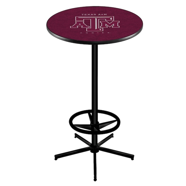 Holland Bar Stool Co 42" Black Texas A&M Pub Table - L216B4236TEXA-M
