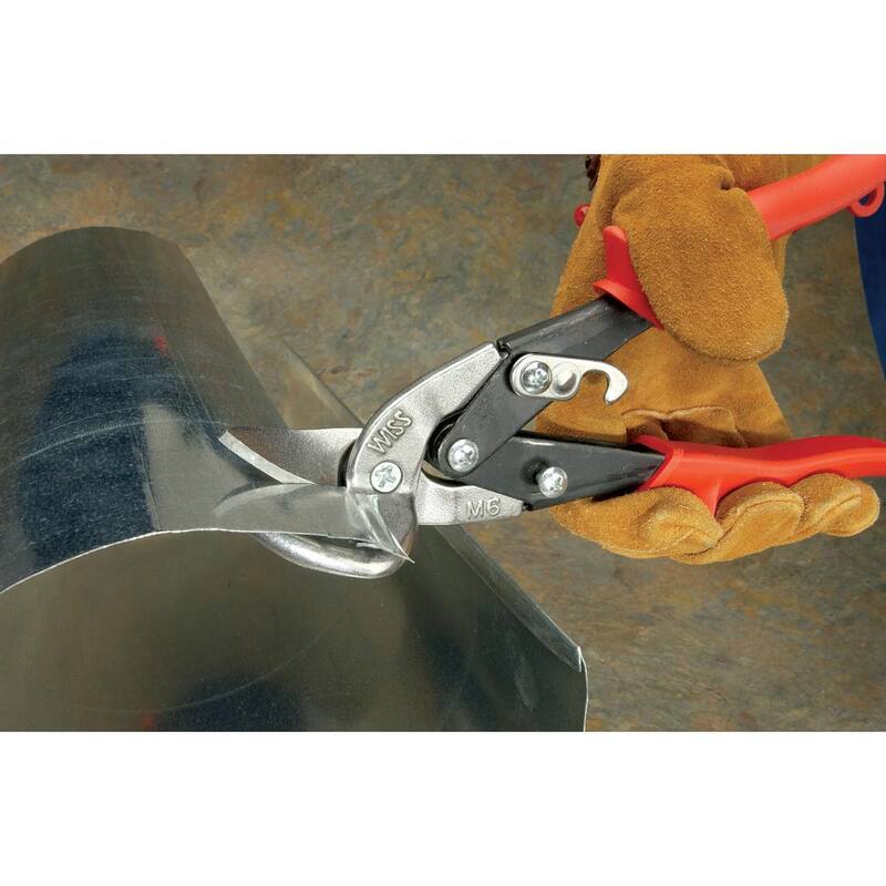 Crescent Wiss 9-1/4 in. Compound Action Offset Straight and Left Cut Aviation Snips - M6R