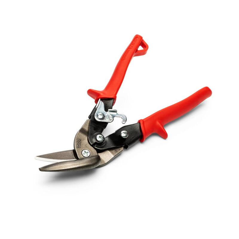 Crescent Wiss 9-1/4 in. Compound Action Offset Straight and Left Cut Aviation Snips - M6R