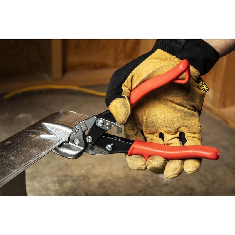 Crescent Wiss 9-1/4 in. Compound Action Offset Straight and Left Cut Aviation Snips - M6R