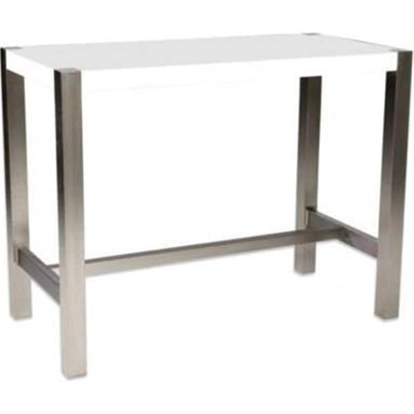 Moes Home Collection ER-1079-18 Riva Countertable, White - 36 x 47 x 24 in. - ER-1079-18-0