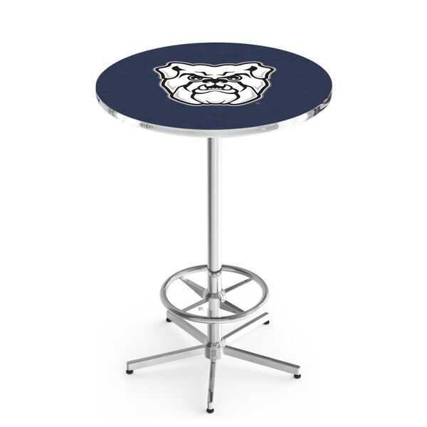Holland Bar Stool Co 42" Chrome Butler University Pub Table - L216C4228BUTLER