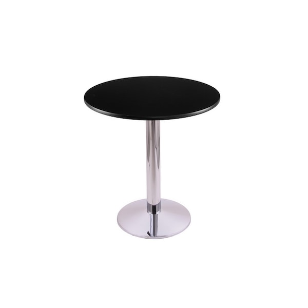 Holland Bar Stool Co 30" 214 Chrome Table, 24" dia. Top - 214-1630CH24R