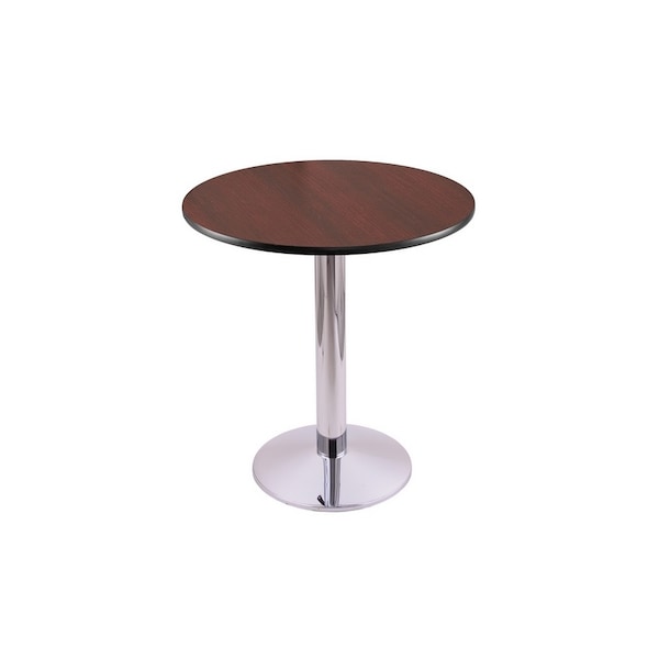 Holland Bar Stool Co 30" 214 Chrome Table, 24" dia. Top - 214-1630CH24R