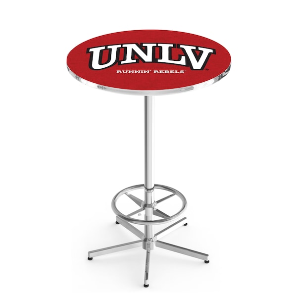 Holland Bar Stool Co 42" Chrome UNLV Pub Table - L216C4228UNEVLV