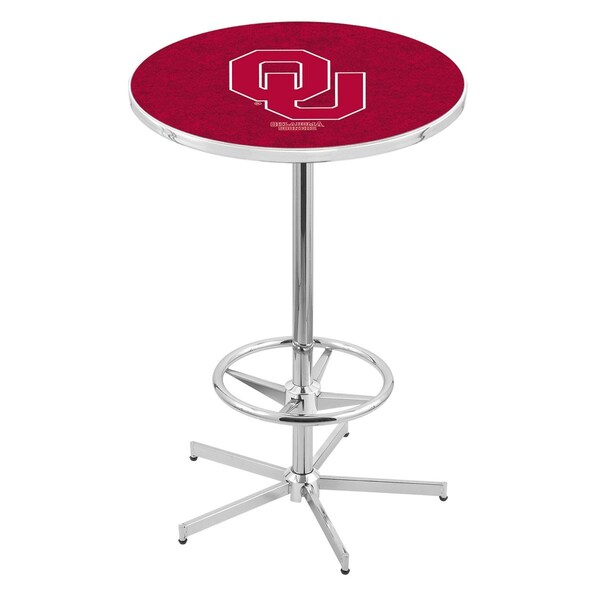 Holland Bar Stool Co 42" Chrome Oklahoma Pub Table - L216C4228OKLHMA