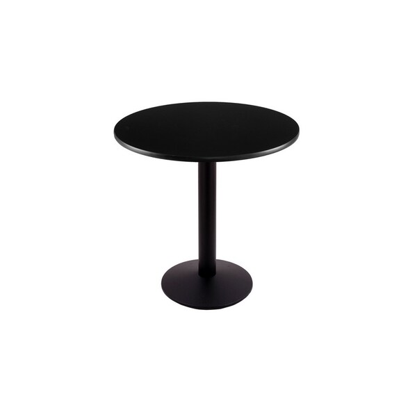 Holland Bar Stool Co 30" 214 Black Table, 24" dia. Top - 214-1630BW24R