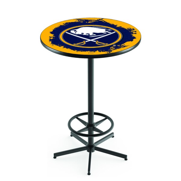 Holland Bar Stool Co 42" Black Buffalo Sabres Pub Table - L216B4228BUFSAB