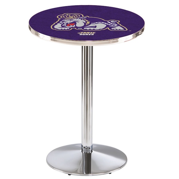 Holland Bar Stool Co 42" Chrome James Madison Pub Table - L214C4228JMSMAD