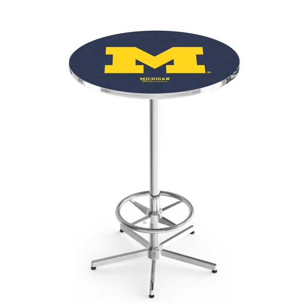 Holland Bar Stool Co 42" Chrome Michigan Pub Table - L216C4228MICHUN