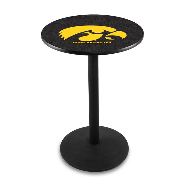 Holland Bar Stool Co 36" Blk Wrinkle Iowa Pub Table - L214B3628IOWAUN