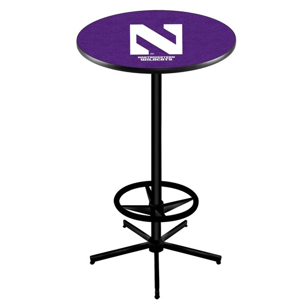 Holland Bar Stool Co 42" Black Northwestern Pub Table - L216B4236NTHWST