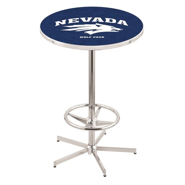 Holland Bar Stool Co 42" Chrome Nevada Pub Table, 36" dia. Top - L216C4236NEVAUN