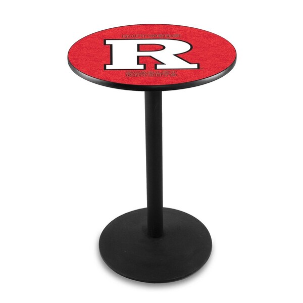 Holland Bar Stool Co 36" Blk Wrinkle Rutgers Pub Table - L214B3628RUTGER