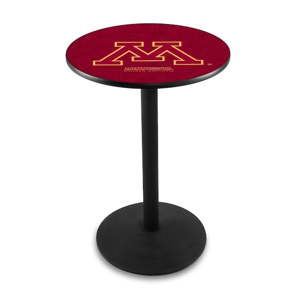 Holland Bar Stool Co 36" Blk Wrinkle Minnesota Pub Table - L214B3628MINNUN