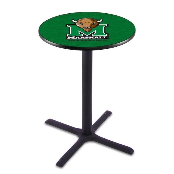 Holland Bar Stool Co 36" Blk Wrinkle Marshall Pub Table - L211B3628MRSHLL