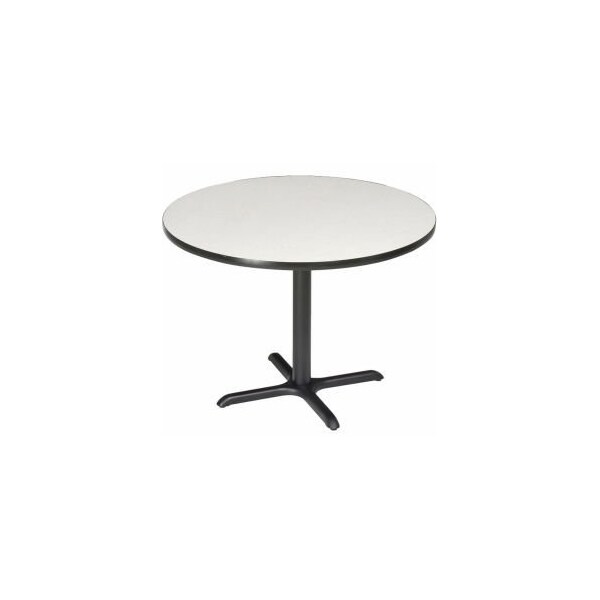 National Public Seating Interion 36" Round Counter Height Restaurant Table, Gray - 695803GY