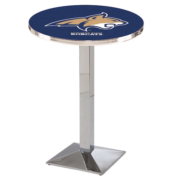 Holland Bar Stool Co 36" Chrome Montana State Pub Table, 36" dia. Top - L217C3636MONTST