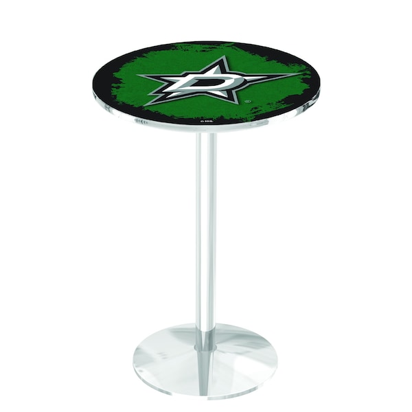 Holland Bar Stool Co 36" Chrome Dallas Stars Pub Table - L214C3628DALSTA