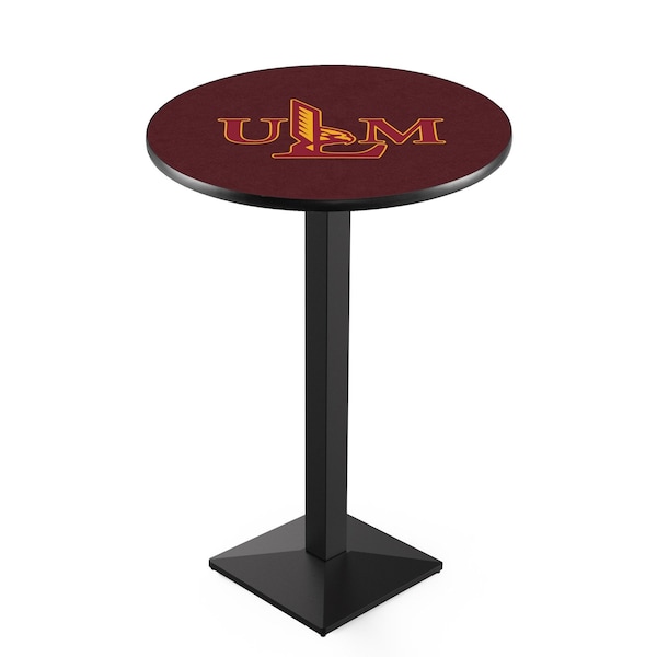 Holland Bar Stool Co 36" Blk Wrinkle Louisiana-Monroe Pub Table, 36" dia. Top - L217B3636LA-MON