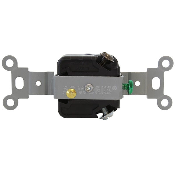 Ac Works NEMA L5-15R 15A 125V Flush Mount Locking Industrial Grade Receptacle - FML515R