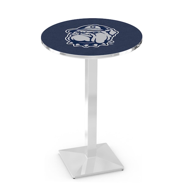 Holland Bar Stool Co 36" Chrome Georgetown Pub Table, 36" dia. Top - L217C3636GRGTWN