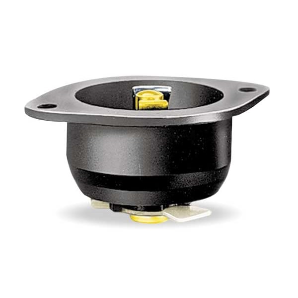 Hubbell 15A Midget Locking Flanged Inlet 2P 3W 120VAC - HBL7595N