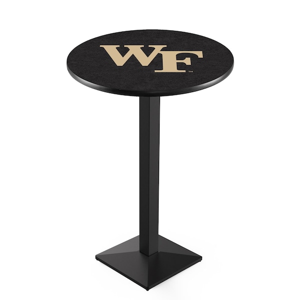 Holland Bar Stool Co 36" Blk Wrinkle Wake Forest Pub Table, 36" dia. Top - L217B3636WAKEFR