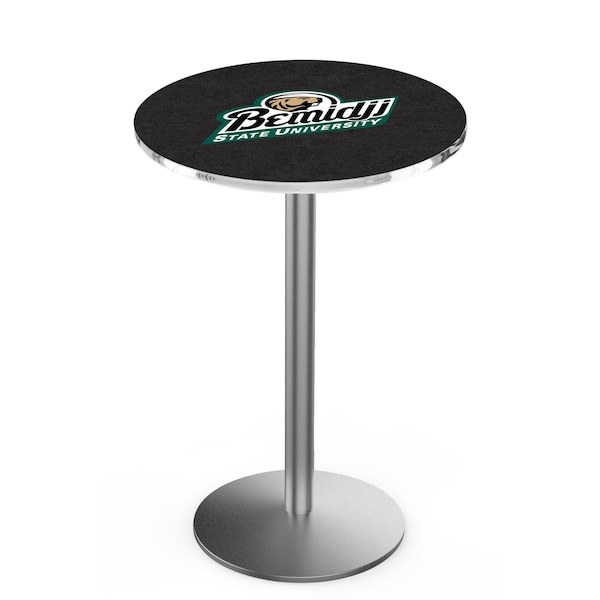 Holland Bar Stool Co 42" Stainless Steel Bemidji State Pub Table - L214S4228BMIJST