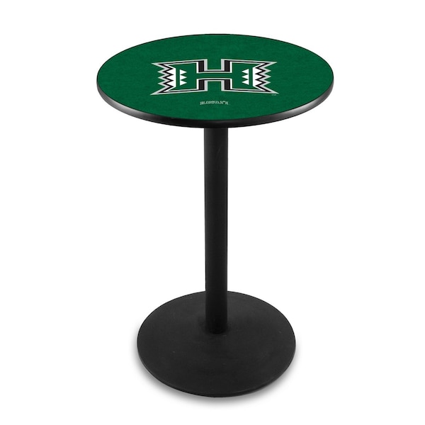 Holland Bar Stool Co 36" Blk Wrinkle Hawaii Pub Table - L214B3628HAWAII