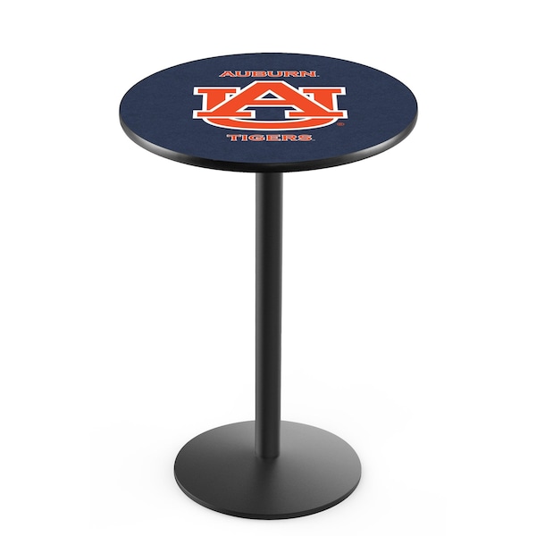 Holland Bar Stool Co 36" Blk Wrinkle Auburn Pub Table, 36" dia. Top - L214B3636AUBURN
