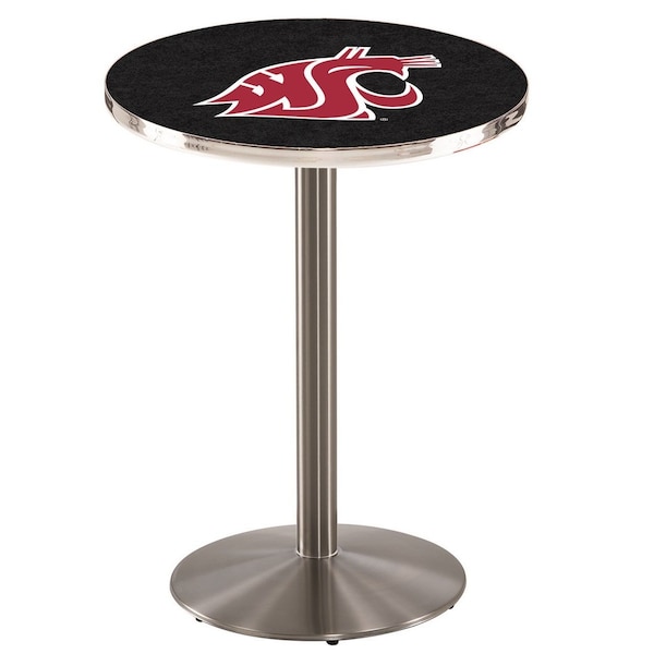 Holland Bar Stool Co 42" Stainless Steel Washington State Pub Table, 36" dia. Top - L214S4236WASHST