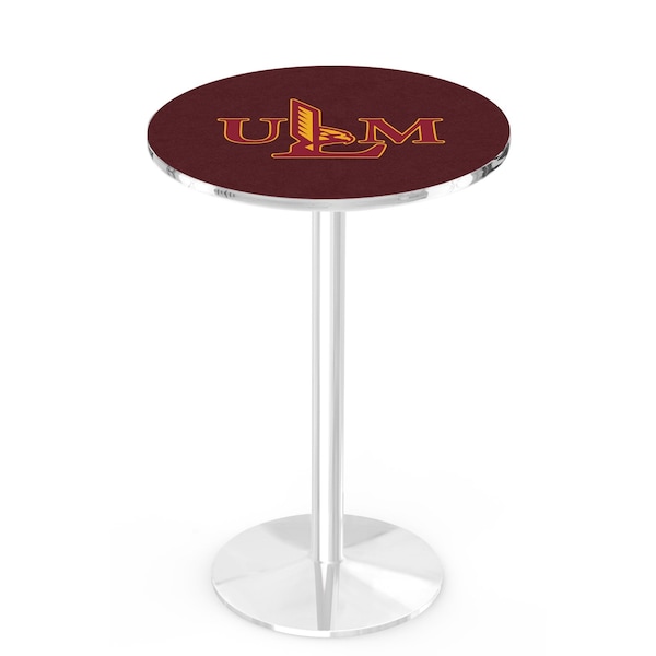 Holland Bar Stool Co 42" Chrome Louisiana-Monroe Pub Table, 36" dia. Top - L214C4236LA-MON