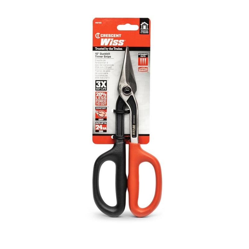 Crescent Wiss 10 in. Offset-Cut Drop Forged Tinner Snips - WDF10O