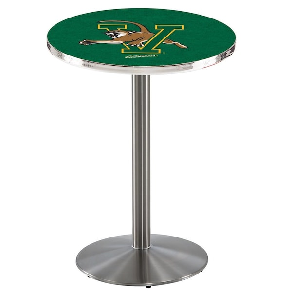 Holland Bar Stool Co 36" Stainless Steel Vermont Pub Table, 36" dia. Top - L214S3636VERMNT