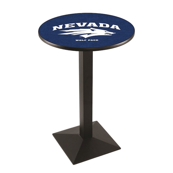 Holland Bar Stool Co 36" Blk Wrinkle Nevada Pub Table, 36" dia. Top - L217B3636NEVAUN