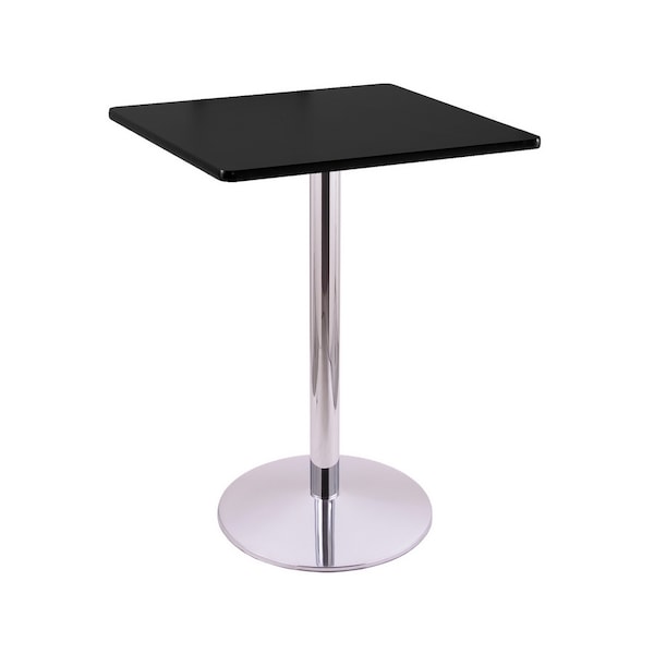 Holland Bar Stool Co 42" 214 Chrome Table, 30" x 30" Square Top - 214-2242CH30SQ