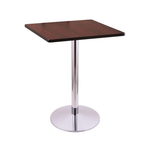 Holland Bar Stool Co 42" 214 Chrome Table, 30" x 30" Square Top - 214-2242CH30SQ