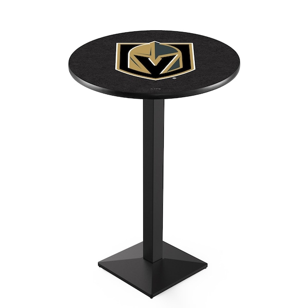 Holland Bar Stool Co 42" Blk Wrinkle Vegas Golden Knights Pub Table - L217B4236LVGDKN