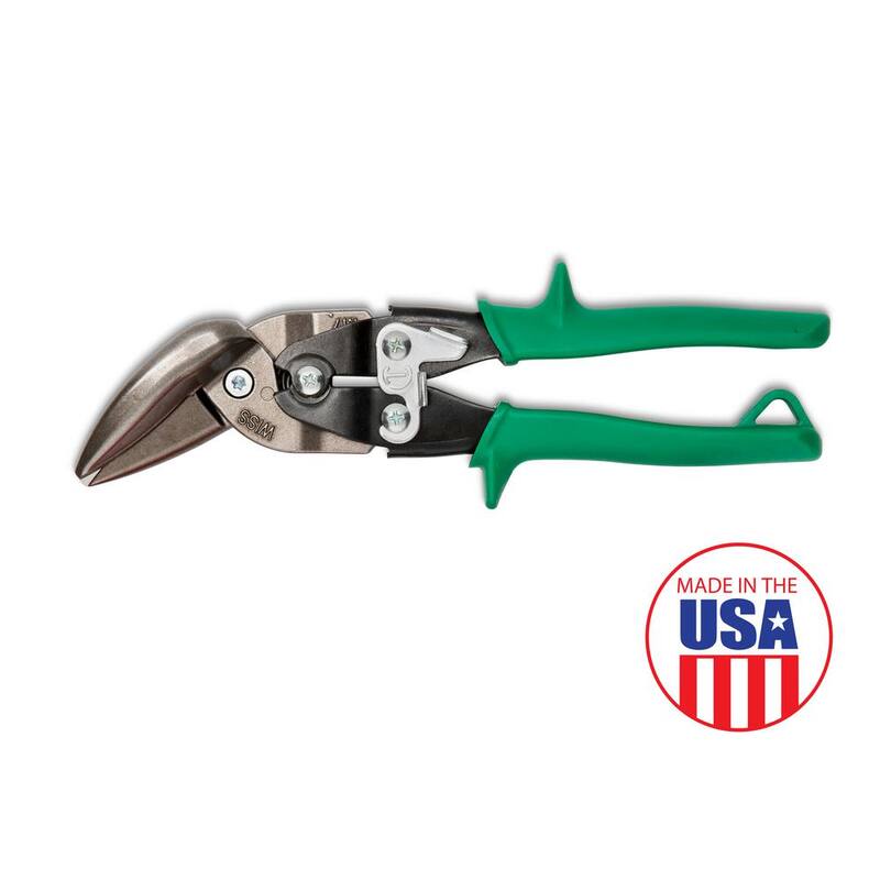 Crescent Wiss 9-1/4 in. Compound Action Offset Straight and Right Cut Aviation Snips - M7R