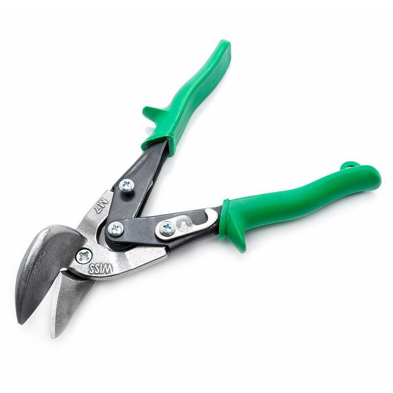 Crescent Wiss 9-1/4 in. Compound Action Offset Straight and Right Cut Aviation Snips - M7R