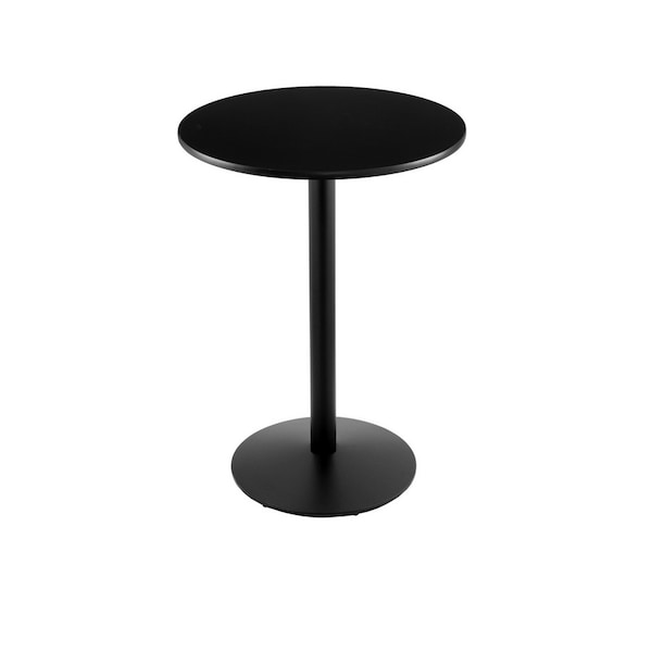 Holland Bar Stool Co 42" 214 Black Table, 24" dia. Top - 214-2242BW24R