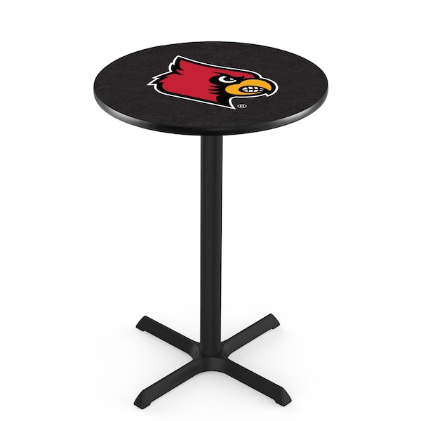 Holland Bar Stool Co 36" Blk Wrinkle Louisville Pub Table - L211B3628LVILLE