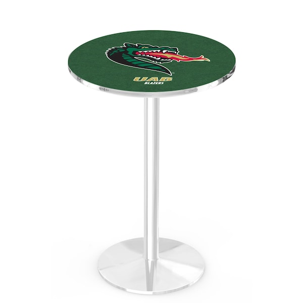 Holland Bar Stool Co 42" Chrome UAB Pub Table, 36" dia. Top - L214C4236ALABIR