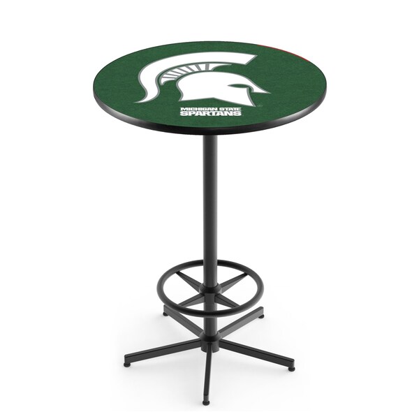 Holland Bar Stool Co 42" Black Michigan State Pub Table - L216B4228MICHST