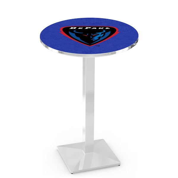 Holland Bar Stool Co 42" Chrome DePaul Pub Table - L217C4228DEPAUL