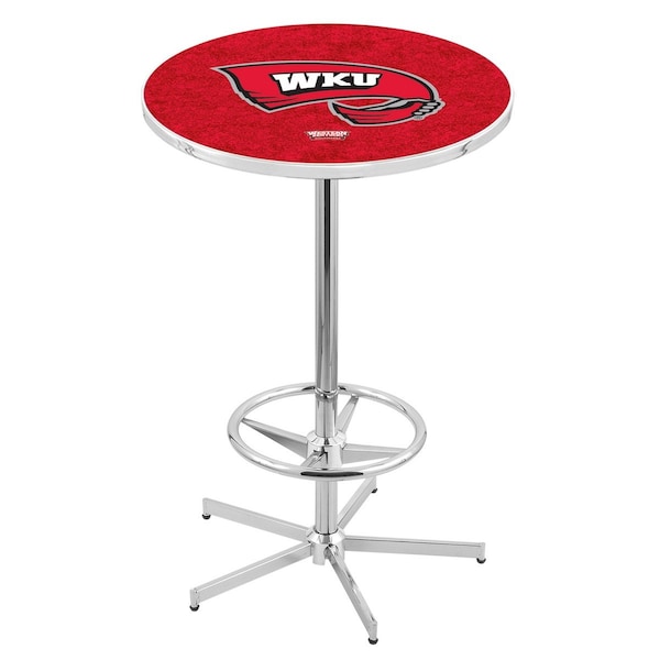 Holland Bar Stool Co 42" Chrome Western Kentucky Pub Table - L216C4228WESTKY